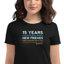 Load image into Gallery viewer, T-Shirt, 15 Years of Countless Rides, Women&#39;s Short Sleeve