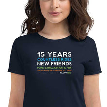 Load image into Gallery viewer, T-Shirt, 15 Years of Countless Rides, Women&#39;s Short Sleeve