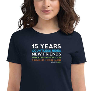 T-Shirt, 15 Years of Countless Rides, Women's Short Sleeve