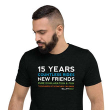 Load image into Gallery viewer, T-Shirt, 15 Years of Countless Rides, Men&#39;s Short Sleeve