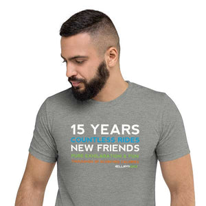T-Shirt, 15 Years of Countless Rides, Men's Short Sleeve