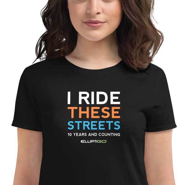 T-Shirt, 10 Years I Ride These Streets, Women's Short Sleeve