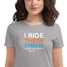 Load image into Gallery viewer, T-Shirt, 10 Years I Ride These Streets, Women&#39;s Short Sleeve