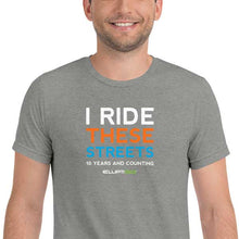 Load image into Gallery viewer, T-Shirt, 10 Years I Ride These Streets, Men&#39;s Short Sleeve